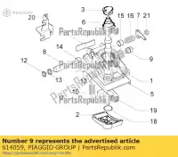 614059, Piaggio Group, r-valvola gas ape zapt10000 422 2005 2006 2007 2008 2009 2010 2011 2012 2013 2014 2015 2016 2017 2018 2019 2020 2021 2022, Nuovo