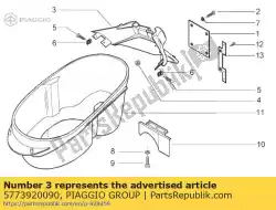 Tutaj możesz zamówić os? Ona przeciwbryzgowa od Piaggio Group , z numerem części 5773920090: