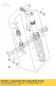 Suzuki 6210003BE0YKS conjunto absorvedor, r - Lado inferior