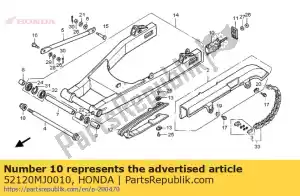 Honda 52120MJ0010 collarín comp., cadena tensi - Lado inferior