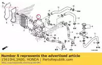 15610HL3A00, Honda, refroidisseur d'huile corporelle honda  700 2017 2018 2019 2020, Nouveau