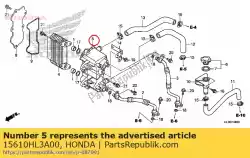 Ici, vous pouvez commander le refroidisseur d'huile corporelle auprès de Honda , avec le numéro de pièce 15610HL3A00: