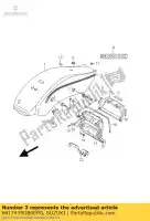 6817639GB0EPG, Suzuki, cinta, guardabarros trasero suzuki vz intruder m800 u zu z vz800z 800 , Nuevo