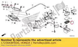 Qui puoi ordinare coperchio, filtro dell'aria secondario da Honda , con numero parte 17256KBH000: