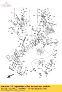 yamaha 5VS263320000 parafuso - Lado inferior