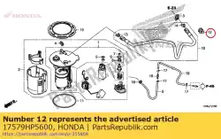 Aquí puede pedir goma, manguera de alimentación de combustible de Honda , con el número de pieza 17579HP5600: