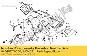 Honda 64340MT6600 blijf comp., r.lowe - Onderkant