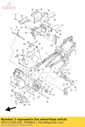 Aqui você pode pedir o quadro traseiro comp. Em Yamaha , com o número da peça 3P6211900100: