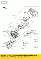 110100214, Kawasaki, filter-lucht kawasaki z  d klz versys a zx10r ninja j sx k e black edition abs zx1000 h z1000 z1000sx 1000 , Nieuw