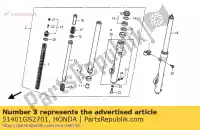 51401GS2701, Honda, primavera, fr.ushion honda cr  r cr80r 80 , Novo