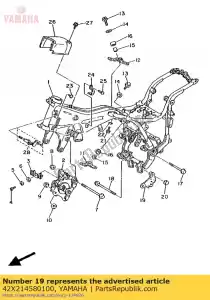 yamaha 42X214580100 bracket, side stand - Bottom side