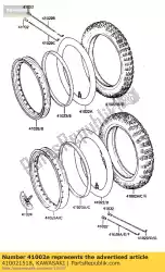 Here you can order the tire kx125-d1 from Kawasaki, with part number 410021518: