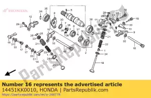 honda 14451KK0010 boulon, axe de culbuteur - La partie au fond