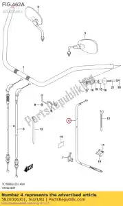 Suzuki 5820006J01 cable assy,clut - Bottom side