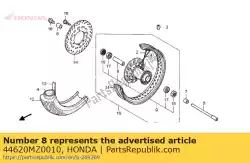 Aqui você pode pedir o colarinho, fr. Distância do eixo em Honda , com o número da peça 44620MZ0010: