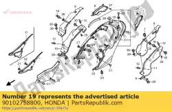 Aquí puede pedir perno, p. T. O. Muelle de retorno, 6 mm de Honda , con el número de pieza 90102758800: