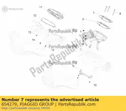 Here you can order the instrument frame from Piaggio Group, with part number 654279: