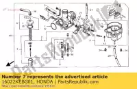 16022KEBG01, Honda, conjunto de válvula, acelerador honda ca rebel  ca125 125 , Novo