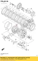 2141024F00, Suzuki, mozzo, manicotto della frizione suzuki gsx hayabusa r bking bk bka ru1 ru2z ru2 se ruz ruf bkau2 rauf raz rz ra bkuf bku2 razuf z gsx1300r gsx1300rz gsx1300bka b king gsx1300ra 1300 , Nuovo