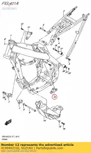 suzuki 4199402J10 soporte, eng mtg - Lado inferior