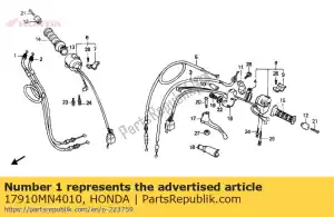 Honda 17910MN4010 cabo comp. a, acelerador - Lado inferior