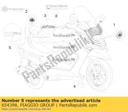 Aprilia 654398, Etiqueta 