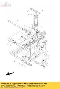 yamaha 3FA221100033 brazo trasero comp. - Lado inferior