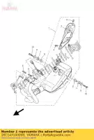 1RC147100000, Yamaha, Conjunto de silenciador 1 yamaha mt 900 2014 2015 2016, Nuevo