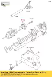 Here you can order the cam-change drum from Kawasaki, with part number 131450050: