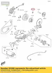 sluitring, 14x28x2 kvf300ccf van Kawasaki, met onderdeel nummer 92200Y026, bestel je hier online: