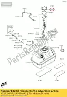 13272Y030, Kawasaki, 01 placa, bomba de combustível kawasaki  700 2019 2020 2021, Novo
