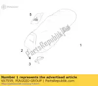 657559, Piaggio Group, zadel montage gilera piaggio fuoco mp mp3 500 2007 2010 2013, Nieuw