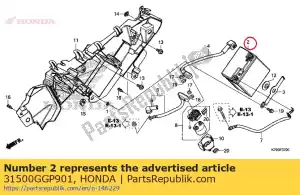 Honda 31500GGP901 batterij (ytx7l-bs) (gs yu - Onderkant