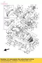 deksel 1 van Yamaha, met onderdeel nummer 23P2842M00P1, bestel je hier online: