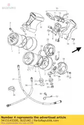 Qui puoi ordinare copertura, tachimetro da Suzuki , con numero parte 3415145300: