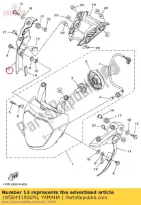 yamaha 1WS8411900P0 rester, phare 2 - La partie au fond