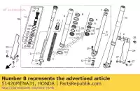 51420MENA31, Honda, pipe comp., r. diapositiva honda crf  x r crf450r 450 , Nuovo