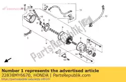 Here you can order the receiver, clutch cable from Honda, with part number 22838MY6670: