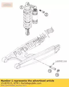 ktm 15187E15 monoshock 990 supermotot 09 - Onderkant