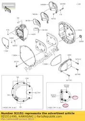 Aquí puede pedir perno, casquillo, 6x55 de Kawasaki , con el número de pieza 921511496: