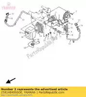 1TA148400000, Yamaha, conjunto de válvula de corte de ar yamaha xv virago 1100, Novo