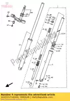 2GV231710000, Yamaha, t?ok, przedni widelec yamaha xv xvse virago 535, Nowy