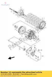 suzuki 2141401D00 spacer,clutch s - Bottom side