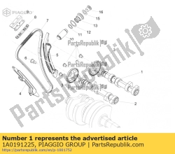 Aprilia 1A0191225, Ass a camme aspirazione, OEM: Aprilia 1A0191225