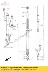 Aqui você pode pedir o tubo, externo (direito) em Yamaha , com o número da peça 1MD231360000: