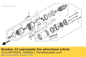 honda 31210MT8008 versnelling assy. - Onderkant