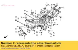 Ici, vous pouvez commander le composition du corps * nh211m * auprès de Honda , avec le numéro de pièce 50100MW6600ZA: