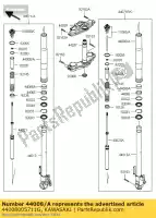 44008005711G, Kawasaki, pipe-fork outer,gray klz1000ac kawasaki klz 1000 2012, New
