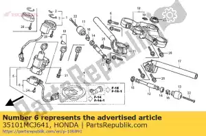 Honda 35101MCJ641 comp. base, contato - Lado inferior