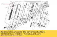 51400KZ4631, Honda, aucune description disponible pour le moment honda cr 125 1992, Nouveau